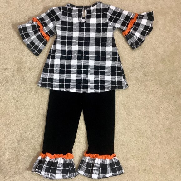 Halloween Costume Pumpkin Girls Toddler Sz 2 - Picture 4 of 8